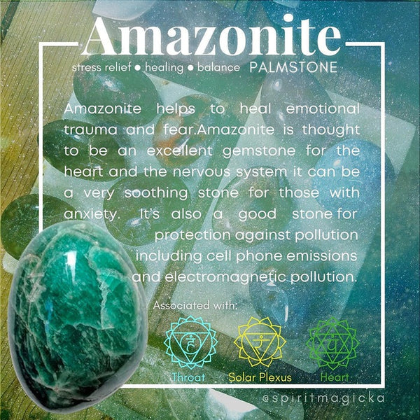 FREE GIVEAWAY! Amazonite Palmstone (Just Pay Cost of Shipping)