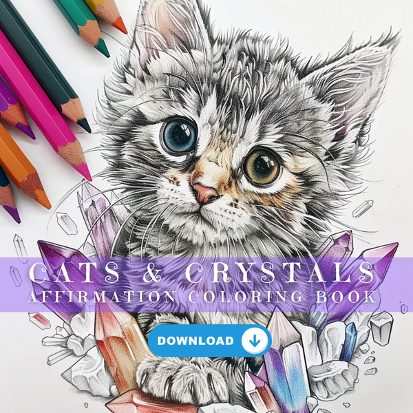 Chat de cristal (art mural imprimable)