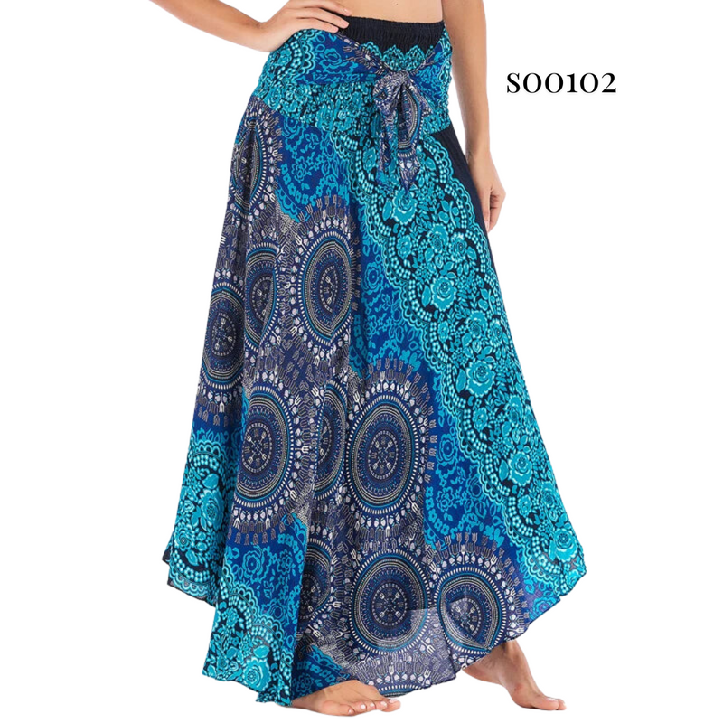 Boho Skirt 2-in-1 Halter Dress