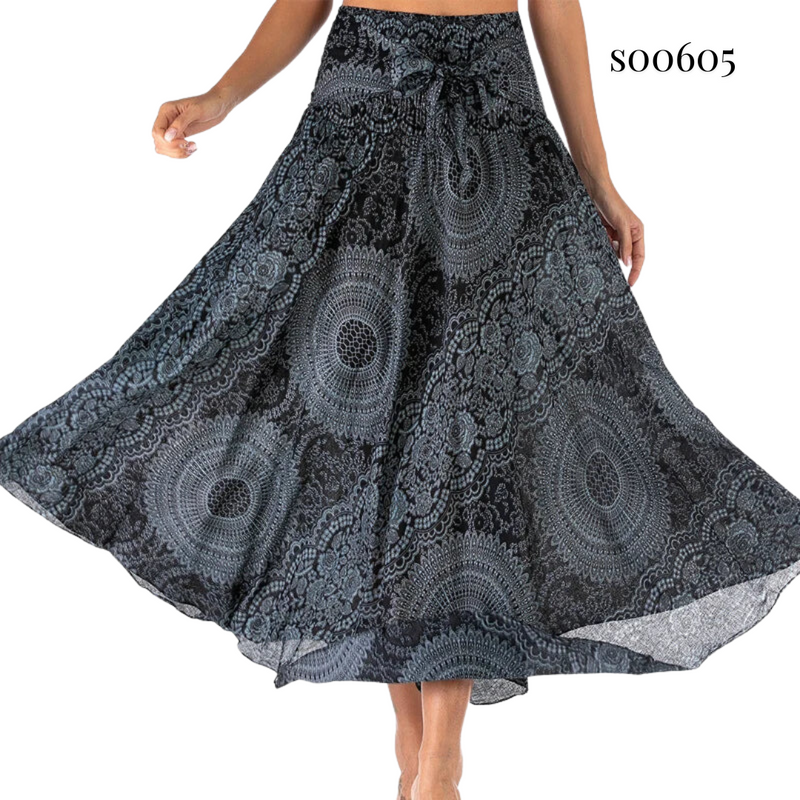 Boho Skirt 2-in-1 Halter Dress