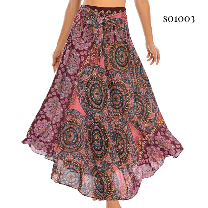 Boho Skirt 2-in-1 Halter Dress