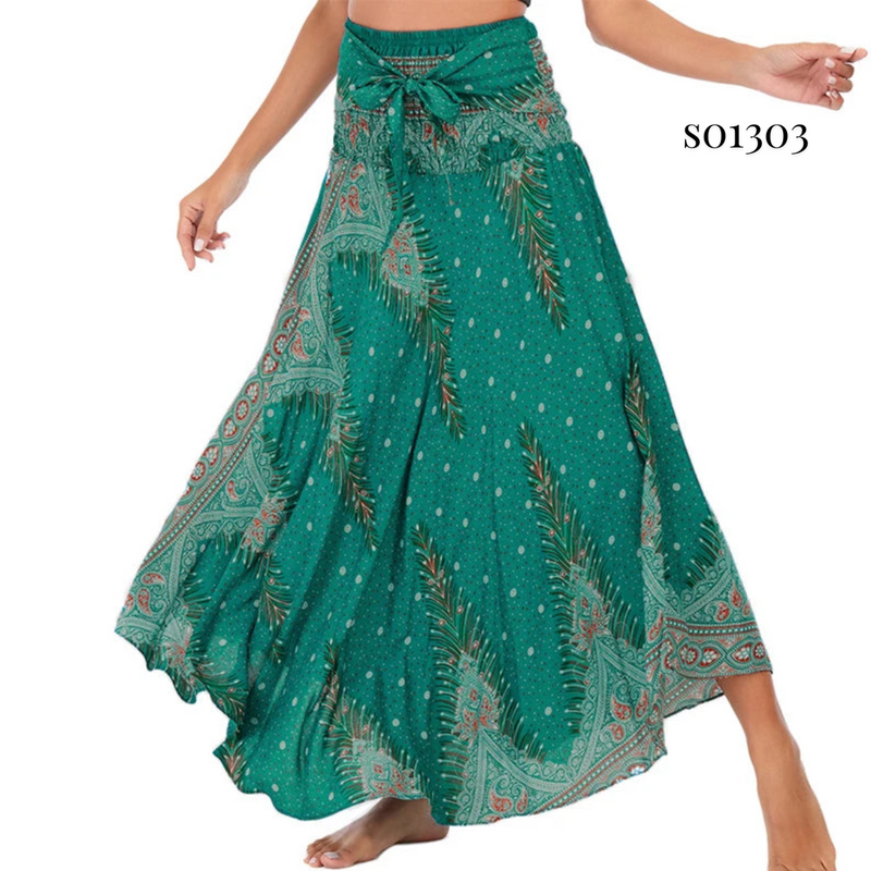 Boho Skirt 2-in-1 Halter Dress