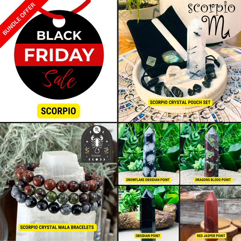 Black Friday Special - Scorpio Zodiac Crystal Bundle