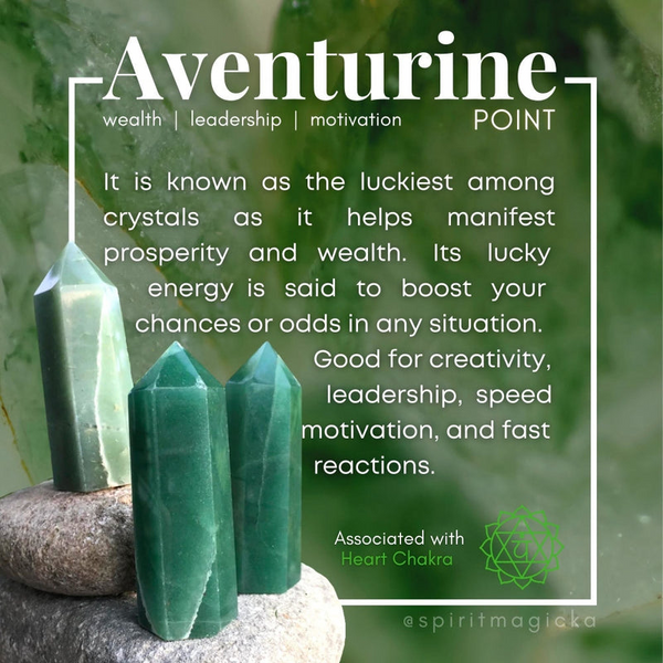 GRATIS GIVEAWAY! Aventurine Luck Crystal Kit (7 deler) - (Bare betal fraktkostnaden)