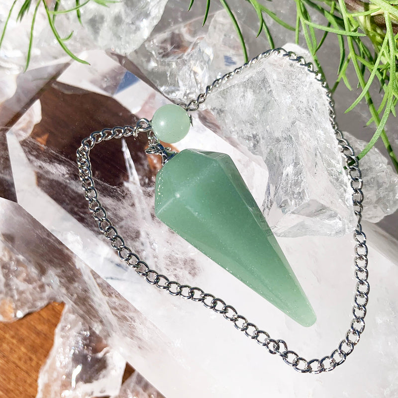 Aventurine Crystal Pendulum