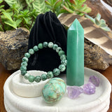 PRIZE WINNER! Aventurine Prosperity Set + Mala Bracelet