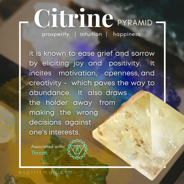 FREE PRIZE GIVEAWAY! Citrine Pyramid