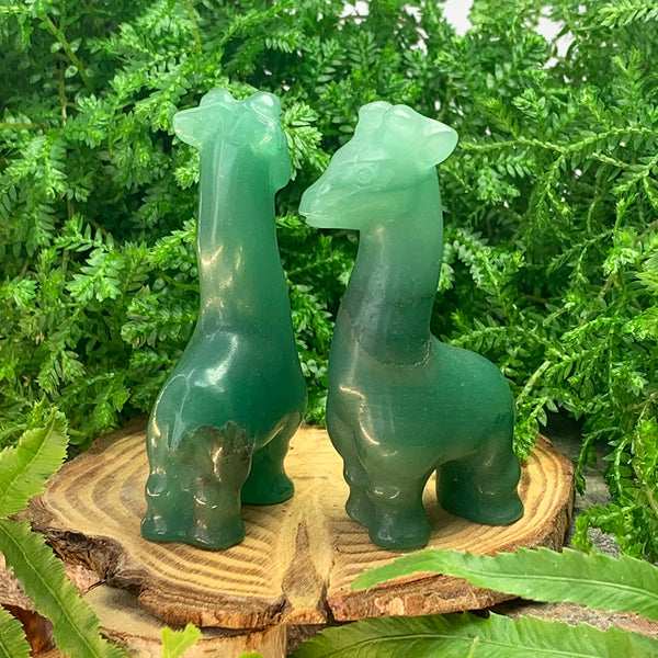 Crystal Animal Spirit Totems: Green Quartz Giraffe