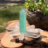 FREE GIVEAWAY! Green Fluorite & 8 PC Quartz Shards (Just Pay Cost of Shipping)