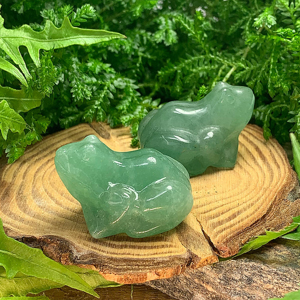 Crystal Animal Spirit Totems: Green Quartz Frog