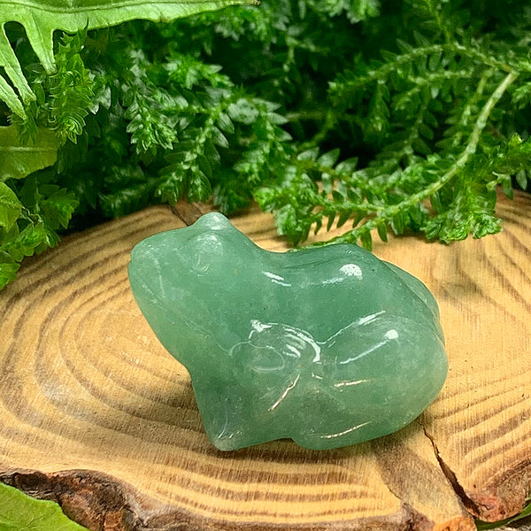 Crystal Animal Spirit Totems: Green Quartz Frog