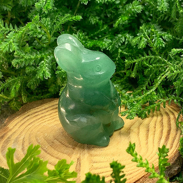 Crystal Animal Spirit Totems: Green Quartz Rabbit