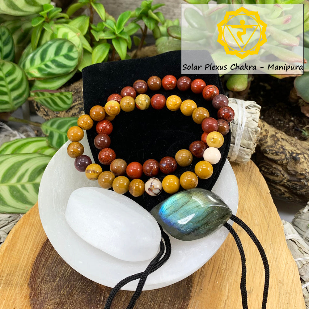 Solar Plexus Chakra Mala Bracelet Set🌈 – Spirit Magicka