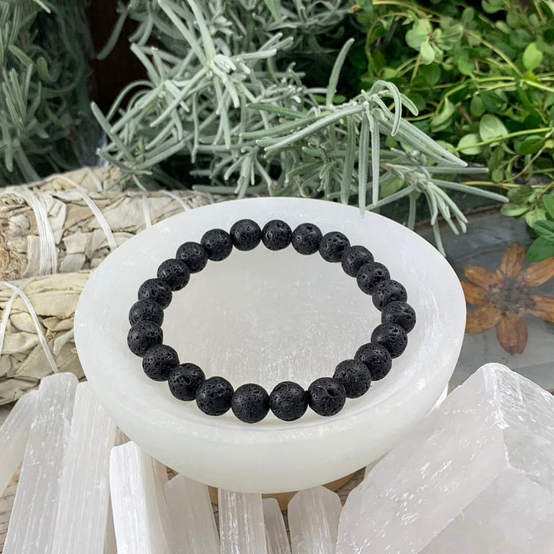 GRATIS GIVEAWAY! Mala Black Lava Armbånd med jording og styrke - (Bare betal fraktkostnaden)