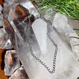 White Quartz Crystal Pendulum