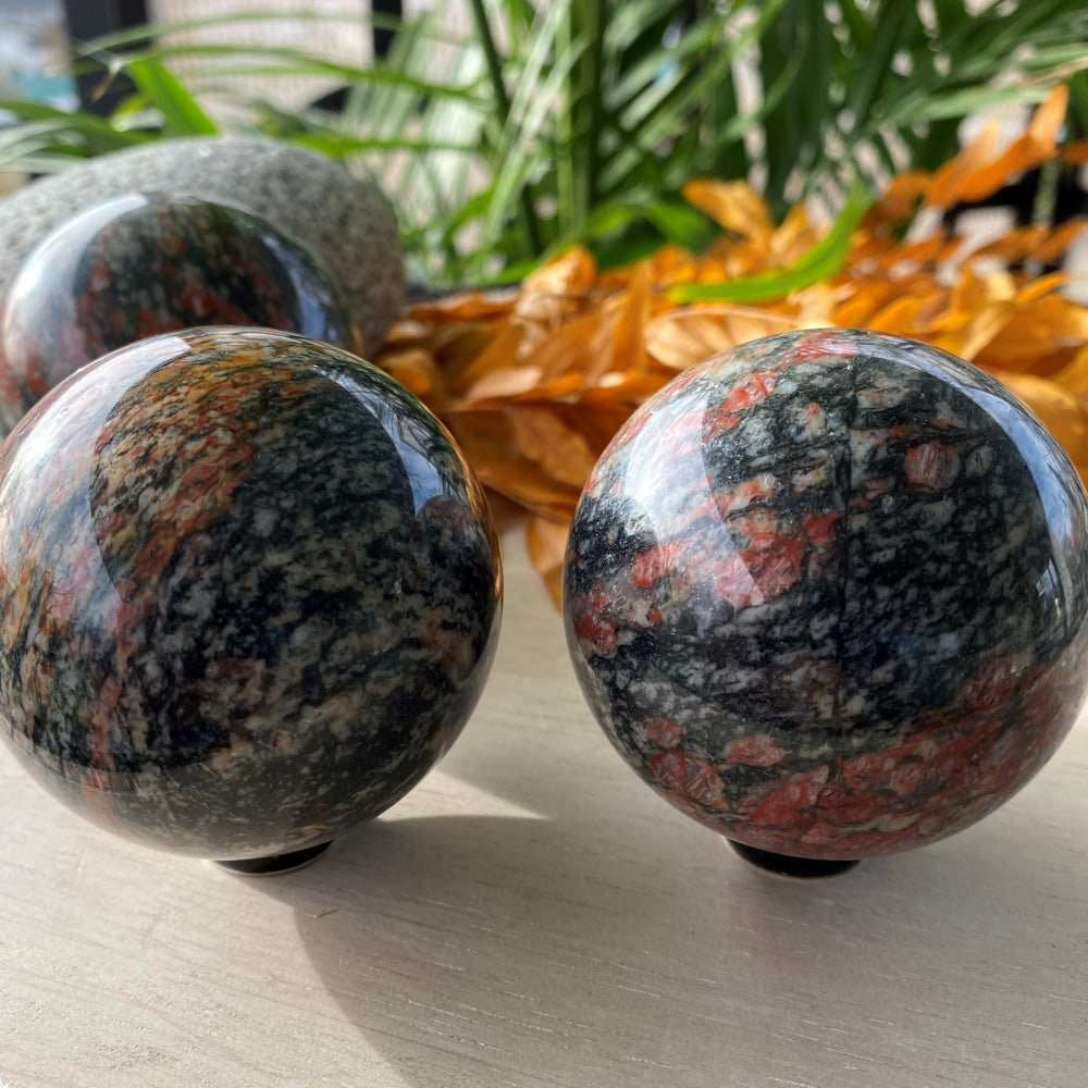 Red Granite Sphere – Spirit Magicka