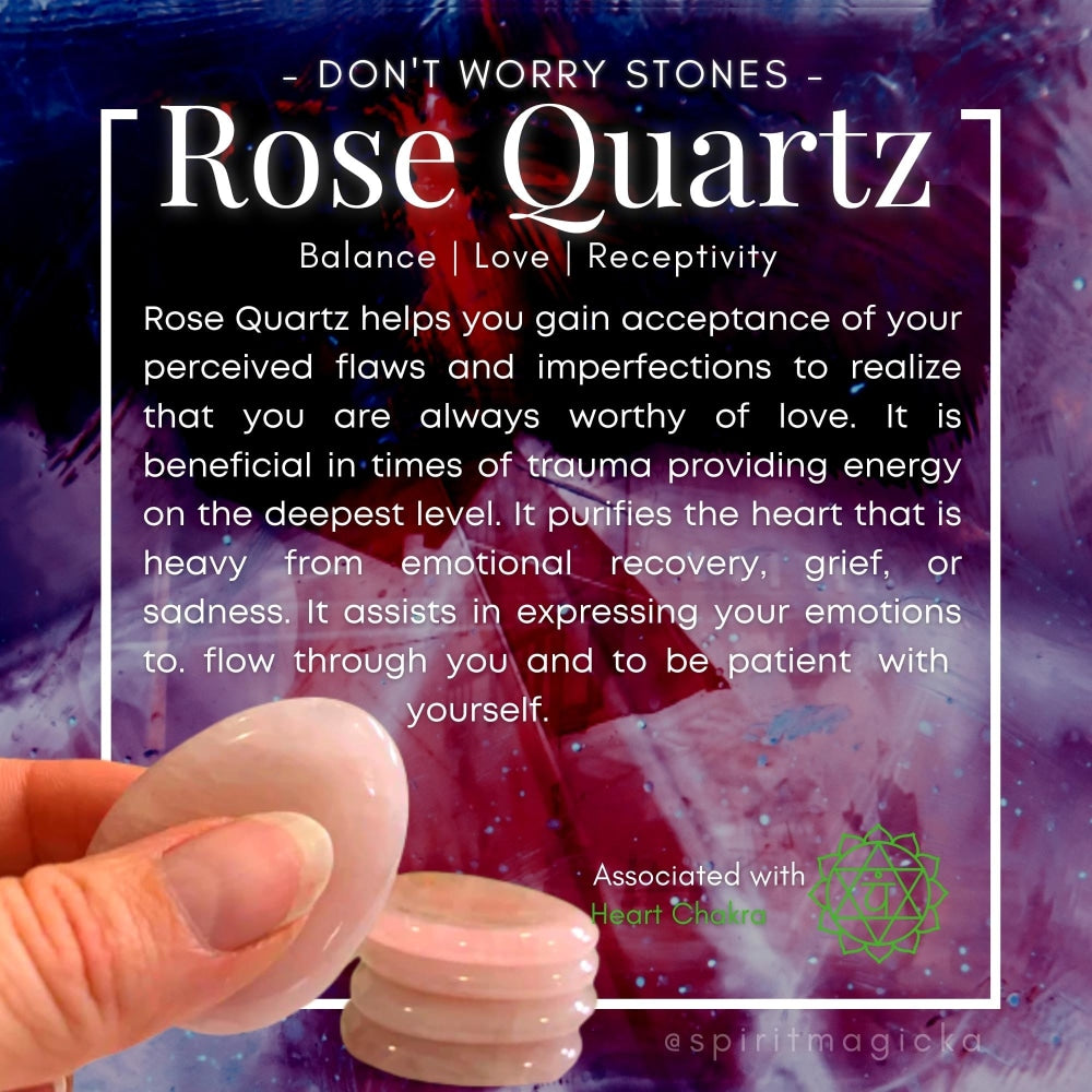 Rose Quartz Worry Stone – Spirit Magicka