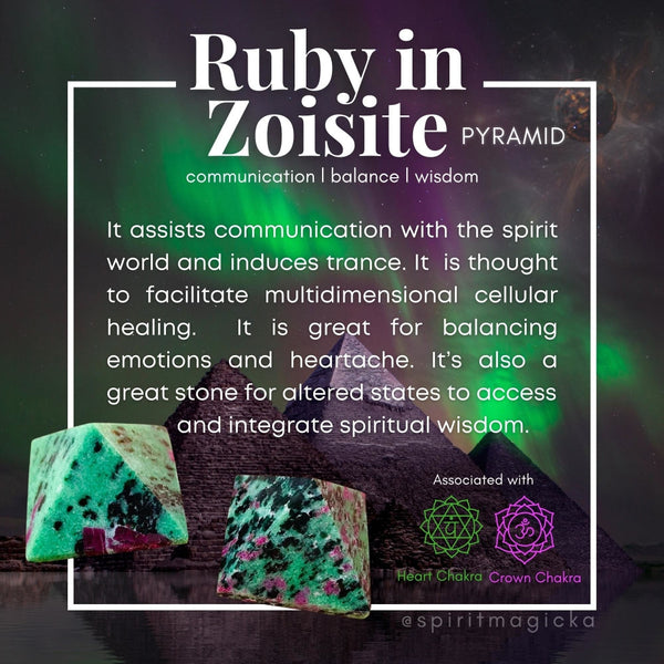 Ruby in Zoisite Pyramid - Small - pyramids