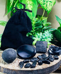 Tektite Specimen - The Only Crystal on the Planet that can Absorb Dark Energy - Dark Energy Protection Pouch Kit | $36 - rawstone